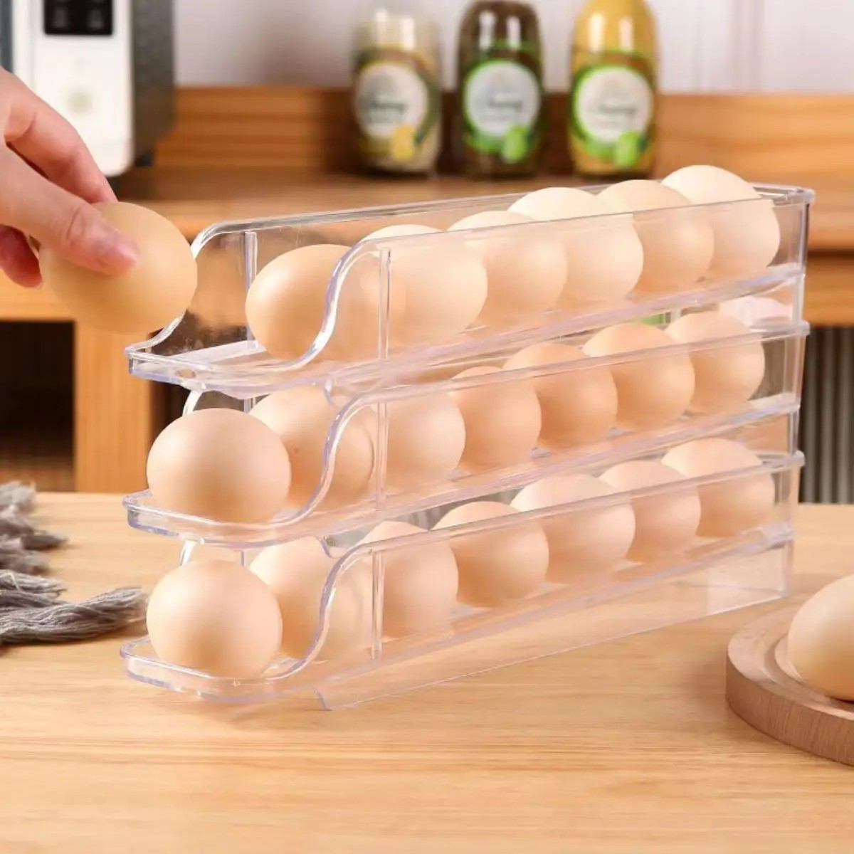Органайзер для зберігання яєць ROLLING EGG BOX 3 яруси (R93834)