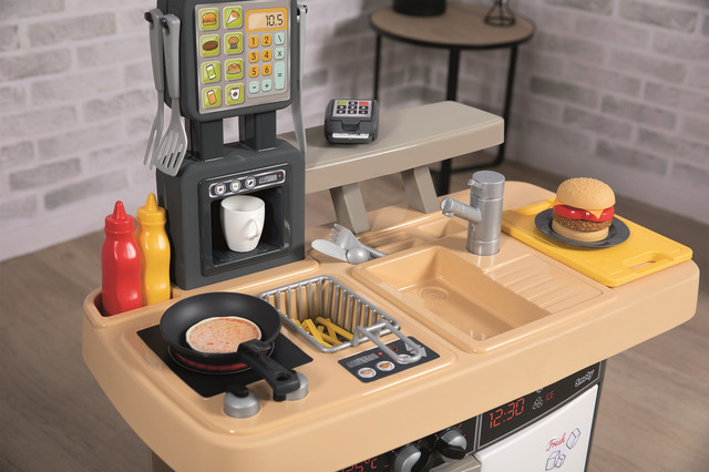 Інтерактивний ресторан Smoby Toys 2 в 1 Бургер Хаус 29 аксесуарів (310910)