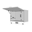 Кухонна шафка під витяжку. Шир 600 мм. Фасад МДФ, фото 4