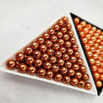 Намистини акрилові темно-бронзові 6 мм (50 шт), фото 2