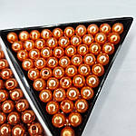 Намистини акрилові темно-бронзові 6 мм (50 шт), фото 3