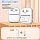 Дитячий термопринтер Mini Printer Bluetooth портативний друк з телефона + 1 рулоном паперу Бірюза, фото 10
