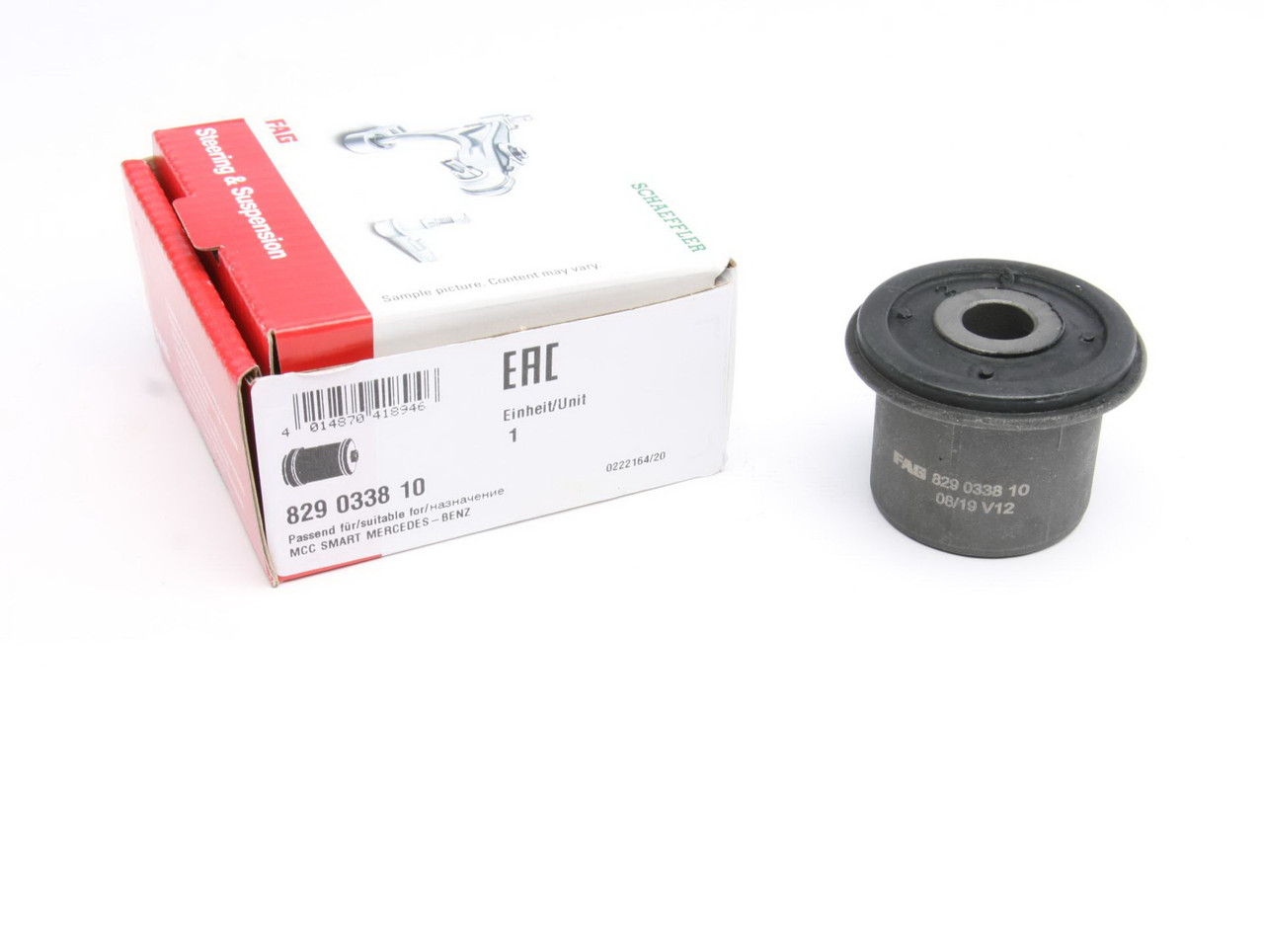 Сайлентблок переднього важеля задній Smart Cabrio (450) / Fortwo Cabrio (450) 00- FAG 829033810