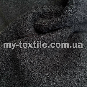 Тканина пальтова Букле Баранчик 150 см щільність 300 г/м2 однотон Темно-сірий