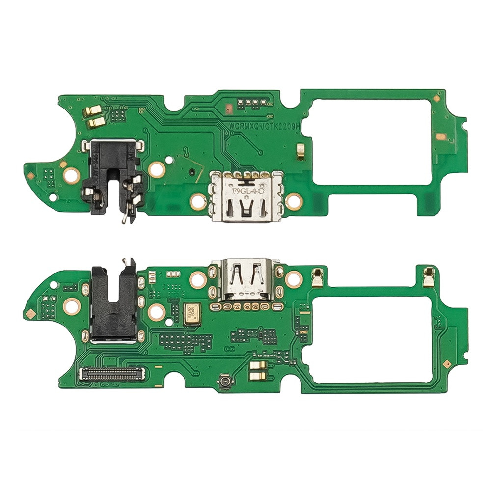 DR Роз'єм зарядки для Realme 3 Pro на платі з мікрофоном і компонентами, фото 1