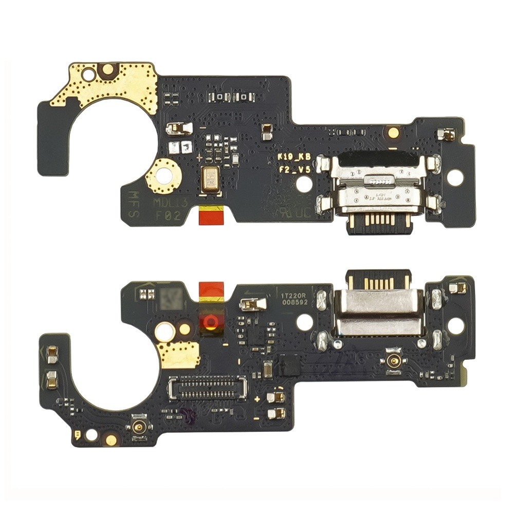 DR Роз'єм зарядки для Xiaomi Redmi Note 10 (5G) на платі з мікрофоном і компонентами Original, фото 1