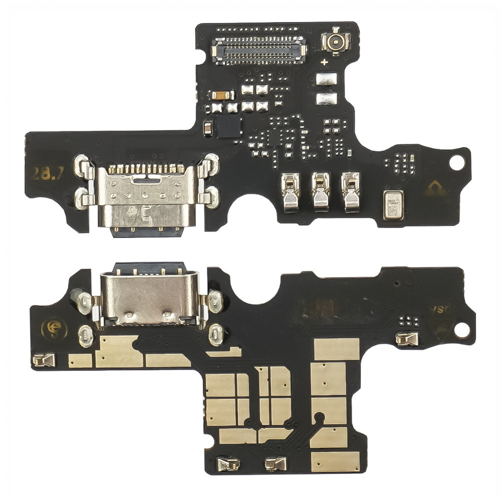 DR Роз'єм заряджання для ZTE Blade 20 Smart (V1050) на платі з мікрофоном і компонентами, фото 1