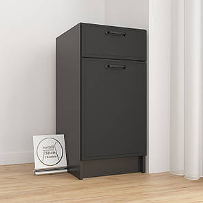 Кухонна тумба з шухлядою та полицею. Шир 400 мм. Фасад МДФ