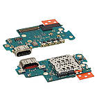 DR Роз'єм заряджання для Samsung A536 Galaxy A53 на платі з мікрофоном і компонентами, фото 2