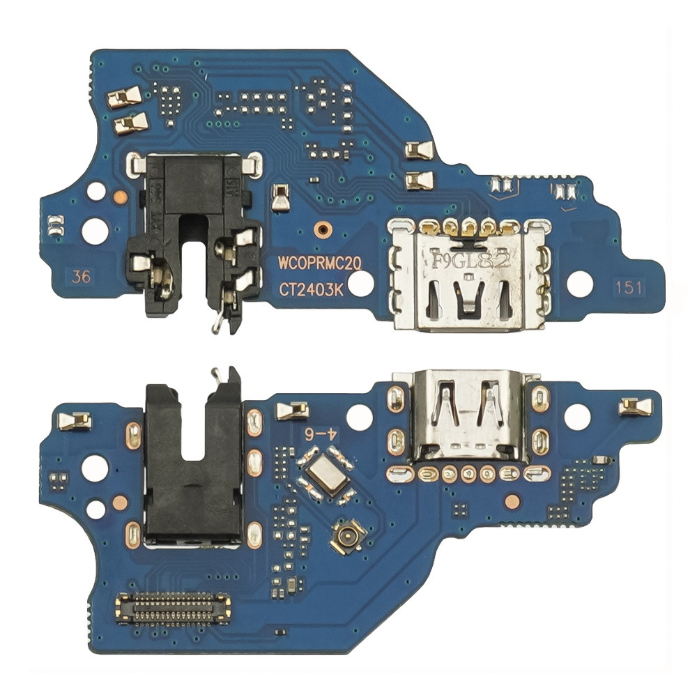 DR Роз'єм заряджання для Realme C11 (2021)/C20/C21 на платі з мікрофоном і компонентами, фото 1