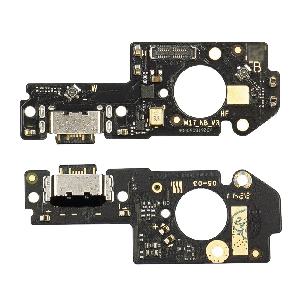 DR Роз'єм заряджання для Xiaomi Redmi Note 12 (5G)/Poco X5 на платі з мікрофоном і компонентами Original, фото 1