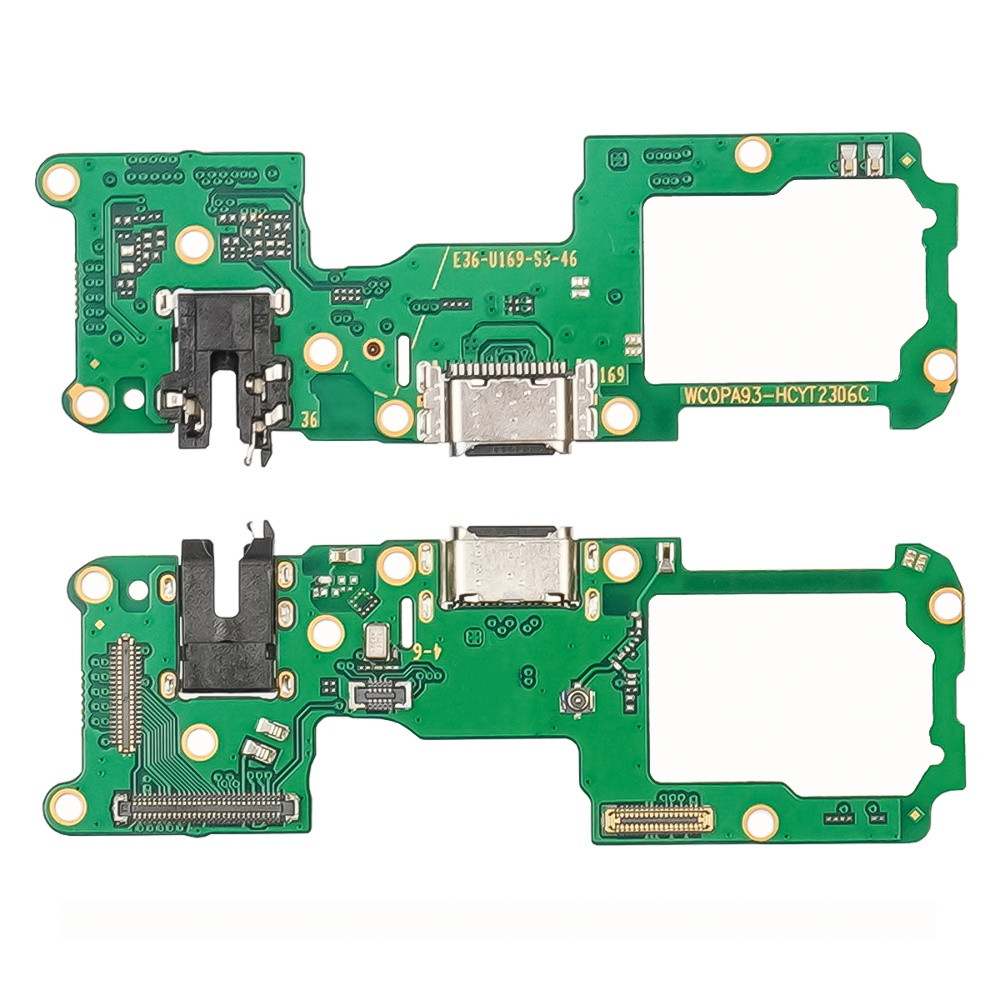 DR Роз'єм зарядки для Oppo Reno 4 Lite/ 5 Lite/A93 на платі з мікрофоном і компонентами, фото 1