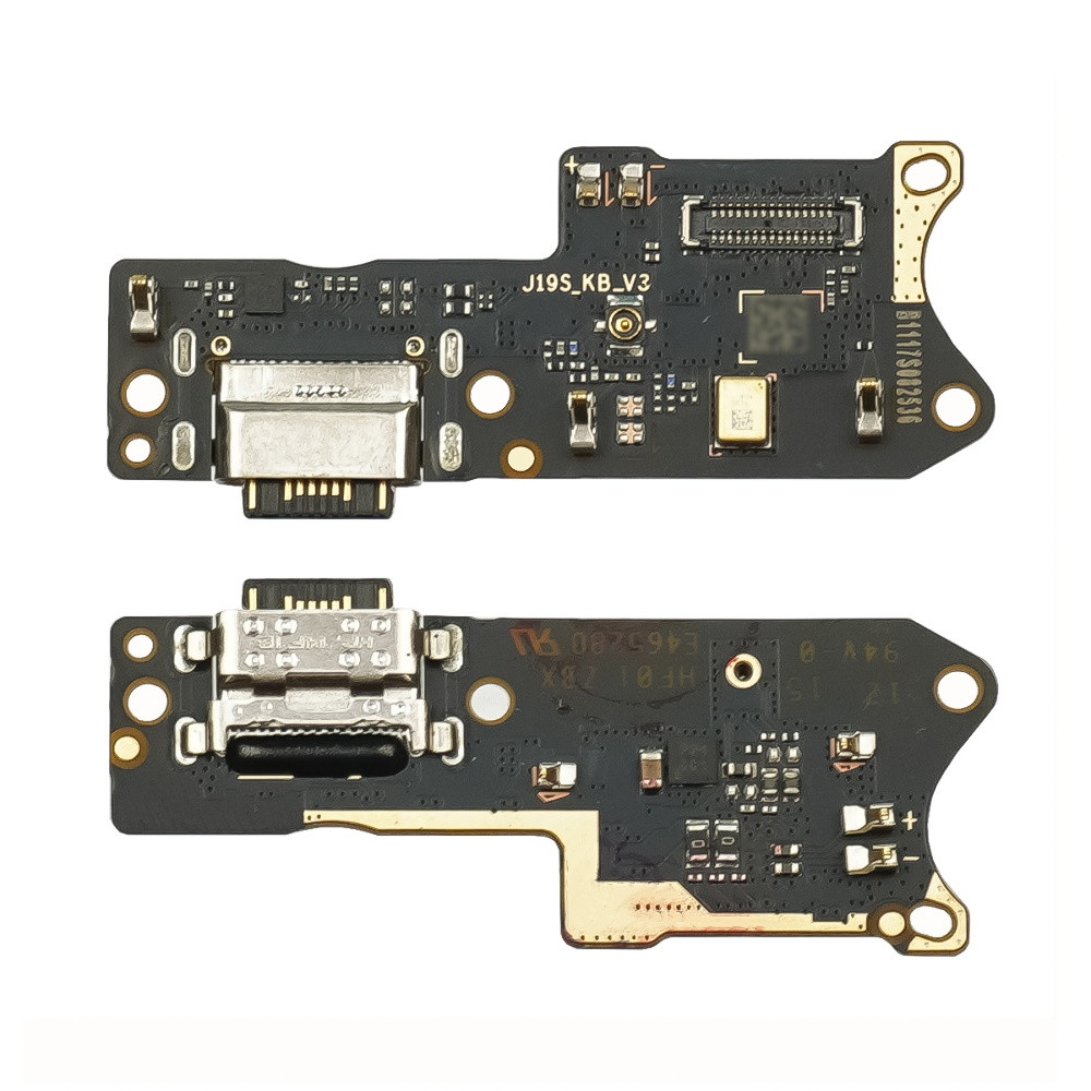 DR Роз'єм заряджання для Xiaomi Poco M3 на платі з мікрофоном і компонентами Original, фото 1