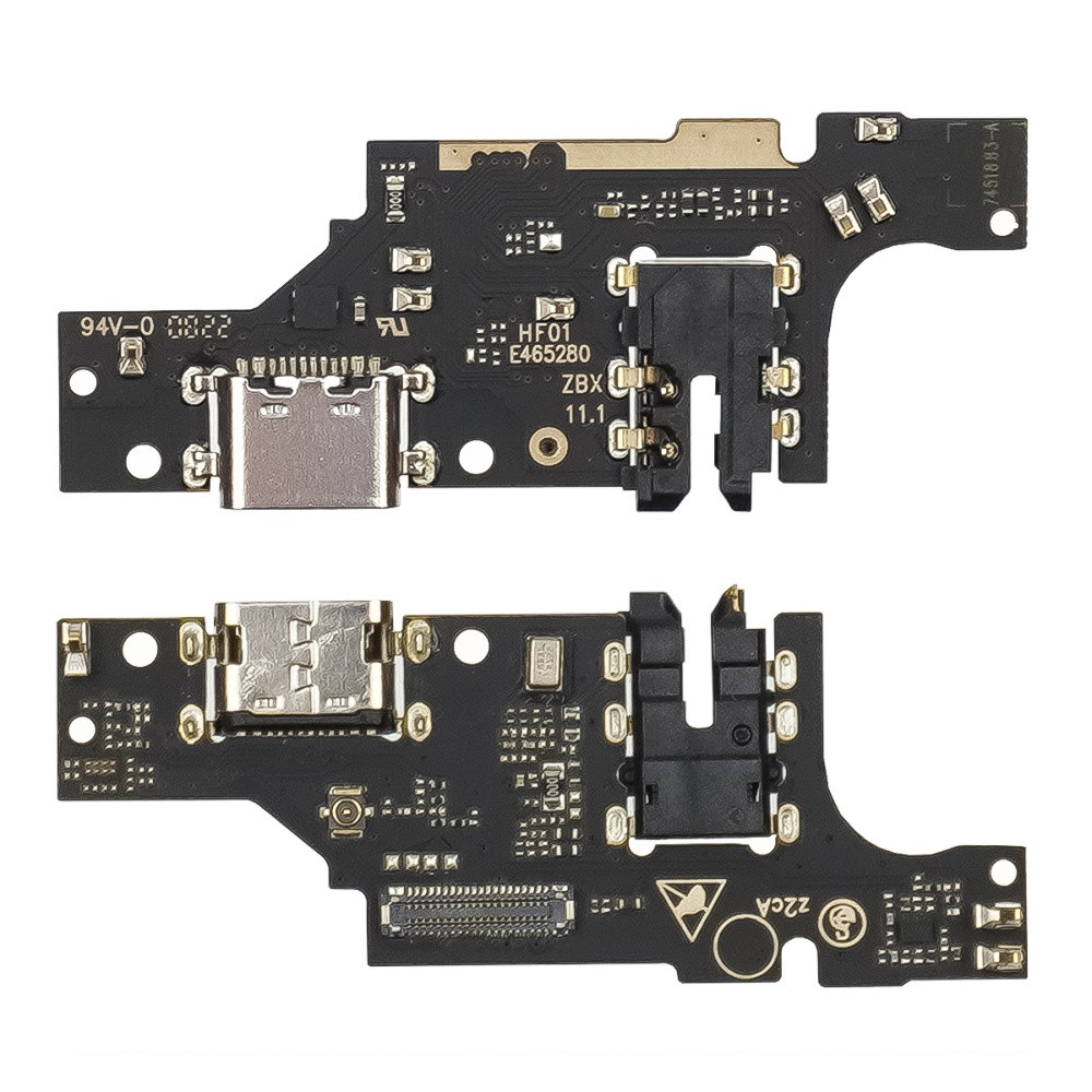 DR Роз'єм заряджання для ZTE Blade V40 Vita на платі з мікрофоном і компонентами, фото 1