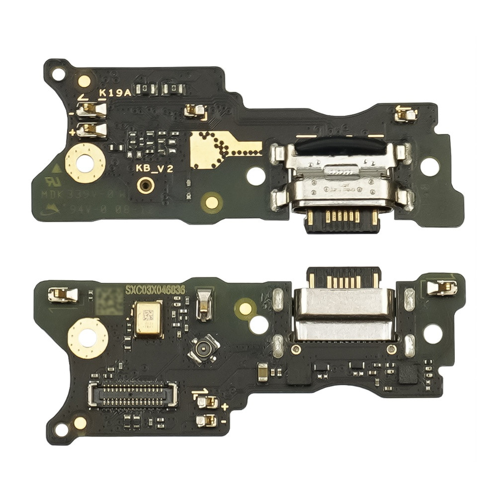 DR Роз'єм заряджання для Xiaomi Redmi 10 на платі з мікрофоном і компонентами Original, фото 1