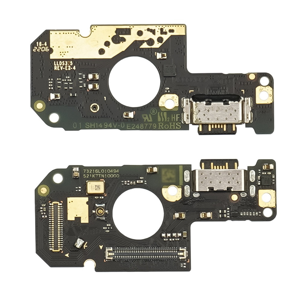 DR Роз'єм зарядки для Xiaomi Redmi Note 11 (4G) на платі з мікрофоном і компонентами Original, фото 1