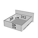 Кухонна тумба з шухлядою та полицею. Шир 400 мм. Фасад ЛДСП, фото 5