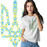 Футболка унісекс Stedman з принтом ТРИЗУБ ОРНАМЕНТ XS біла, фото 6