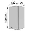 Кухонна шафка з полицею. Шир 300 мм. Фасад МДФ, фото 3