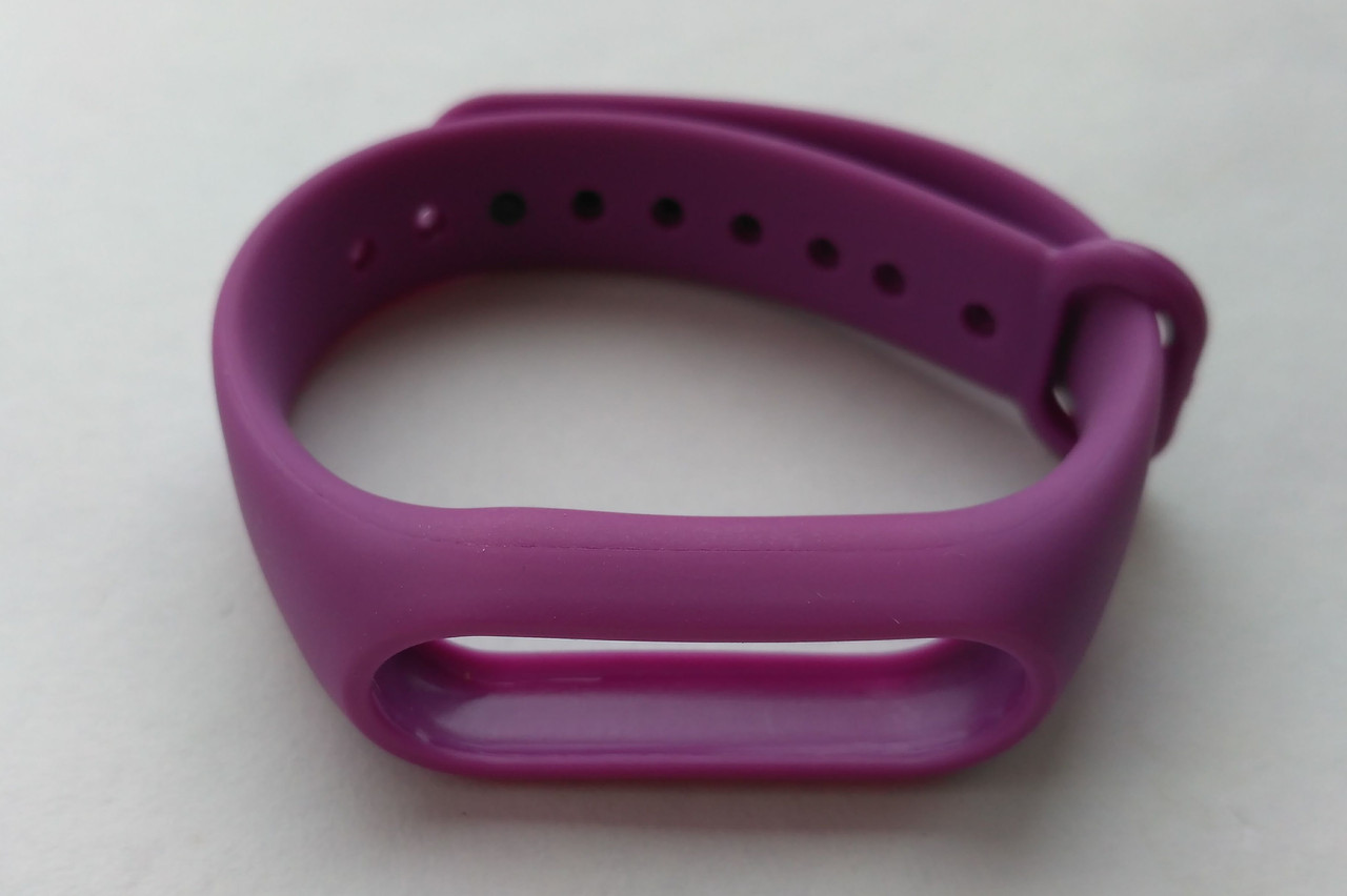 Ремешок Xiaomi Mi Band 2 силиконовый браслет Фиолетовый 1092P - фото 1 - id-p436433917