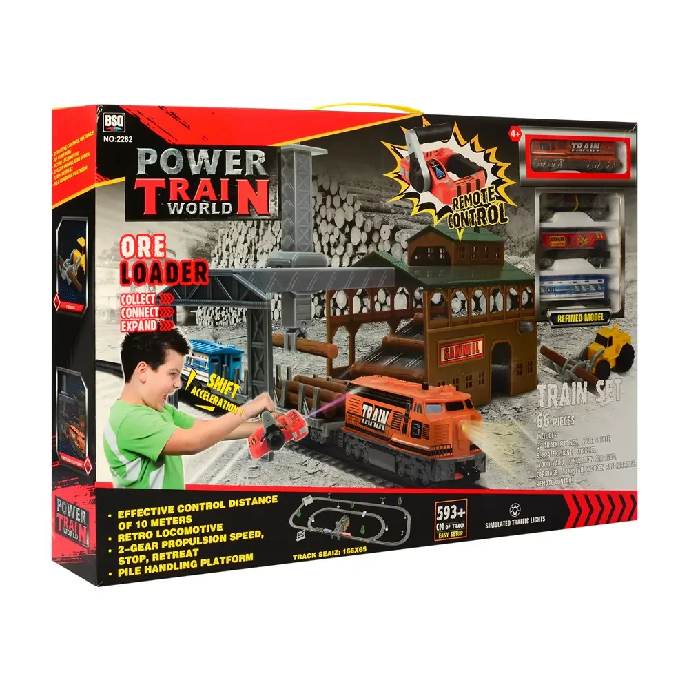 Дитяча залізниця 2282 на радіокеруванні розмір 593 см світло,звук