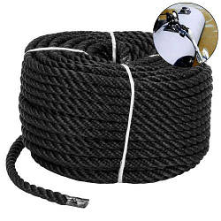 Якірна мотузка Weekender Strand. 10мм/30м. Чорний. Фал човновий.