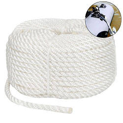 Якірна мотузка Weekender Strand. 10мм/30м. Білий. Фал човновий.