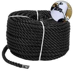 Якірна мотузка Weekender Strand. 8мм/30м. Чорний. Фал човновий.