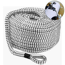 Якірна мотузка Weekender 7861250. 12мм/50м. Біло-чорна. Фал човновий.