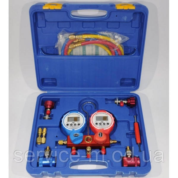 Манометричнийколектор електронний 2- вентильний KQF-338A QC-LC/H