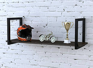 Полиця PL-1-18 Loft Design  Венге Луизиана 92 см Черный