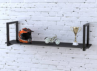 Полиця PL-1-18 Loft Design  Венге Луизиана 112 см Черный