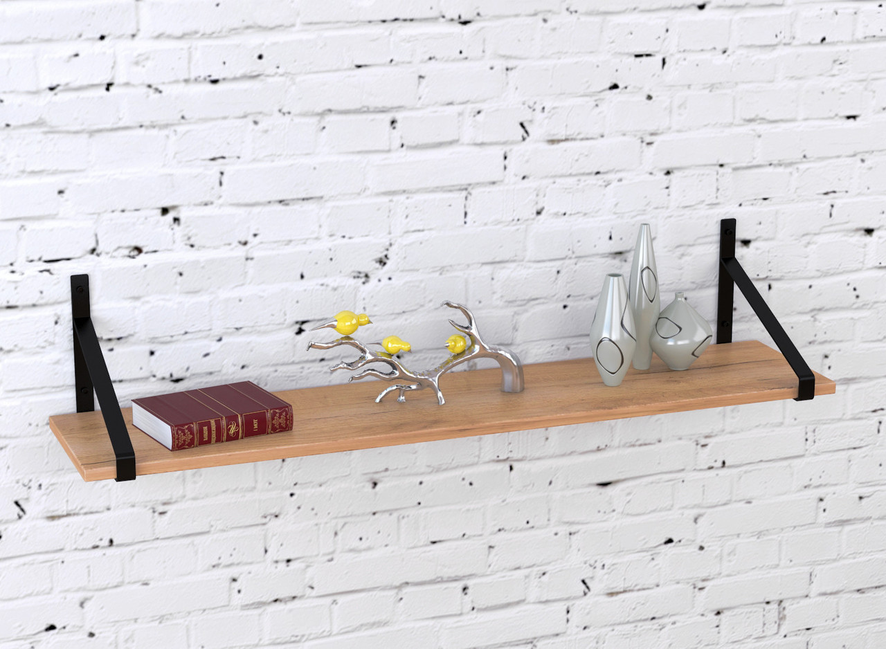 Полиця PL-3-18 Loft Design  Дуб Крафт золотой 112 см, фото 1