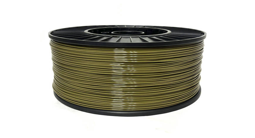 Нитка PETG (CoPET, ПЕТГ) пластик для 3D друку, Хакі (1.75 мм/3 кг), фото 1