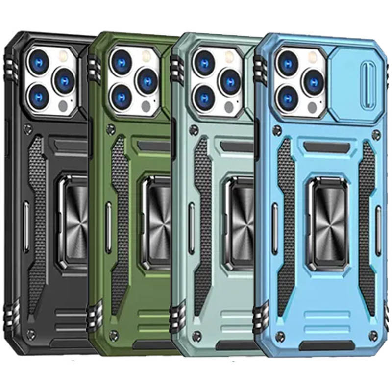 Ударостійкий чохол Camshield Army Ring для Apple iPhone 13 Pro Max (6.7")