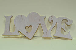 Дерев'яна заготовка LOVE