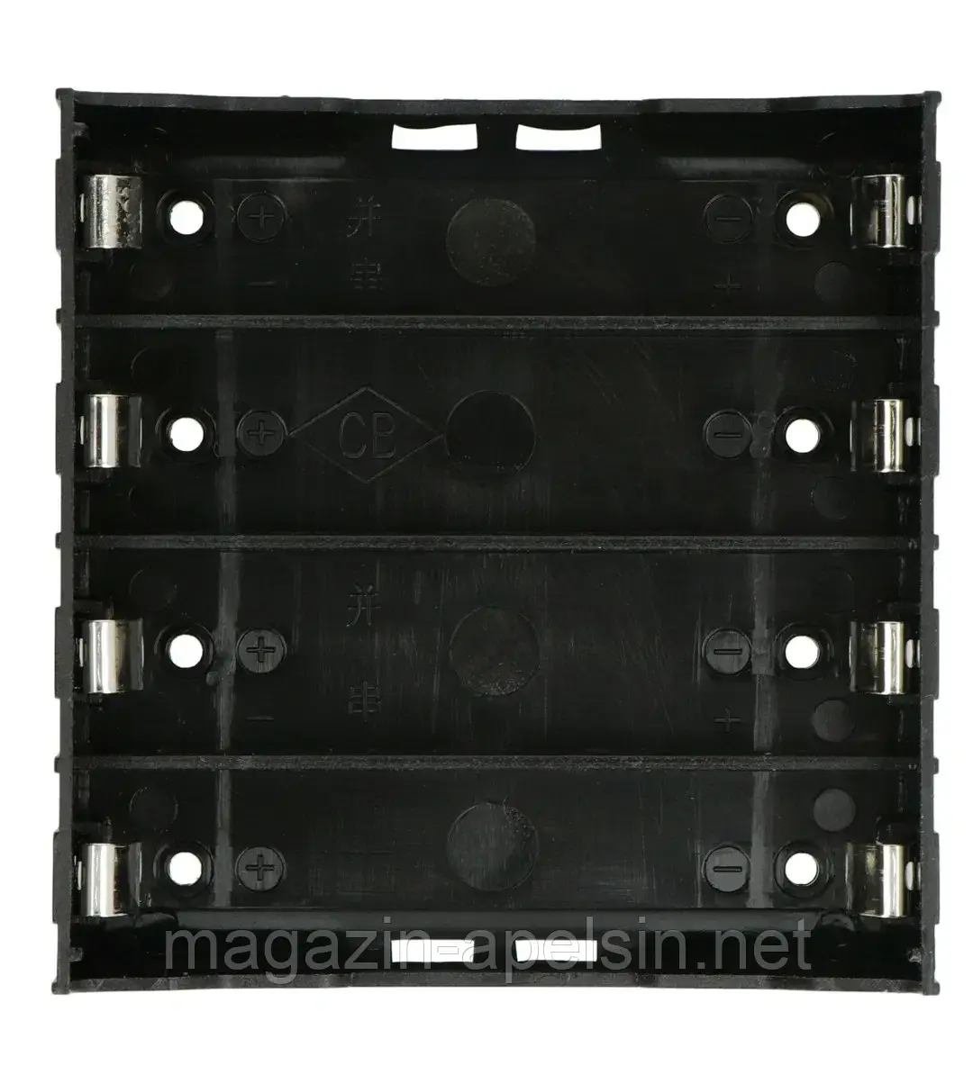 Кошик для 4 акумуляторів 18650 без кабелю