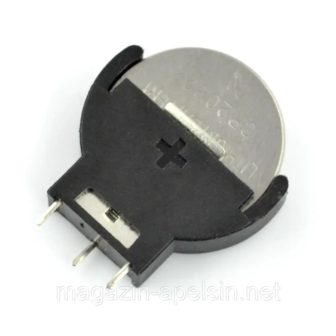 Тримач для батарейок типу CR2032 3V вертикальний - 5шт.