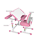 Зростаюча Парта та Стілець Для Учня Рожева Fundesk Vivo Pink Комплект Учнівська Парта + Стілець для Школяра Трансформер - фото 5 - id-p2297304519