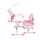 Зростаюча Парта та Стілець Для Учня Рожева Fundesk Vivo Pink Комплект Учнівська Парта + Стілець для Школяра Трансформер - фото 7 - id-p2297304519