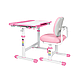 Зростаюча Парта та Стілець Для Учня Рожева Fundesk Vivo Pink Комплект Учнівська Парта + Стілець для Школяра Трансформер - фото 8 - id-p2297304519