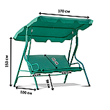 Гойдалка садова King Garden на 3 особи, фото 10