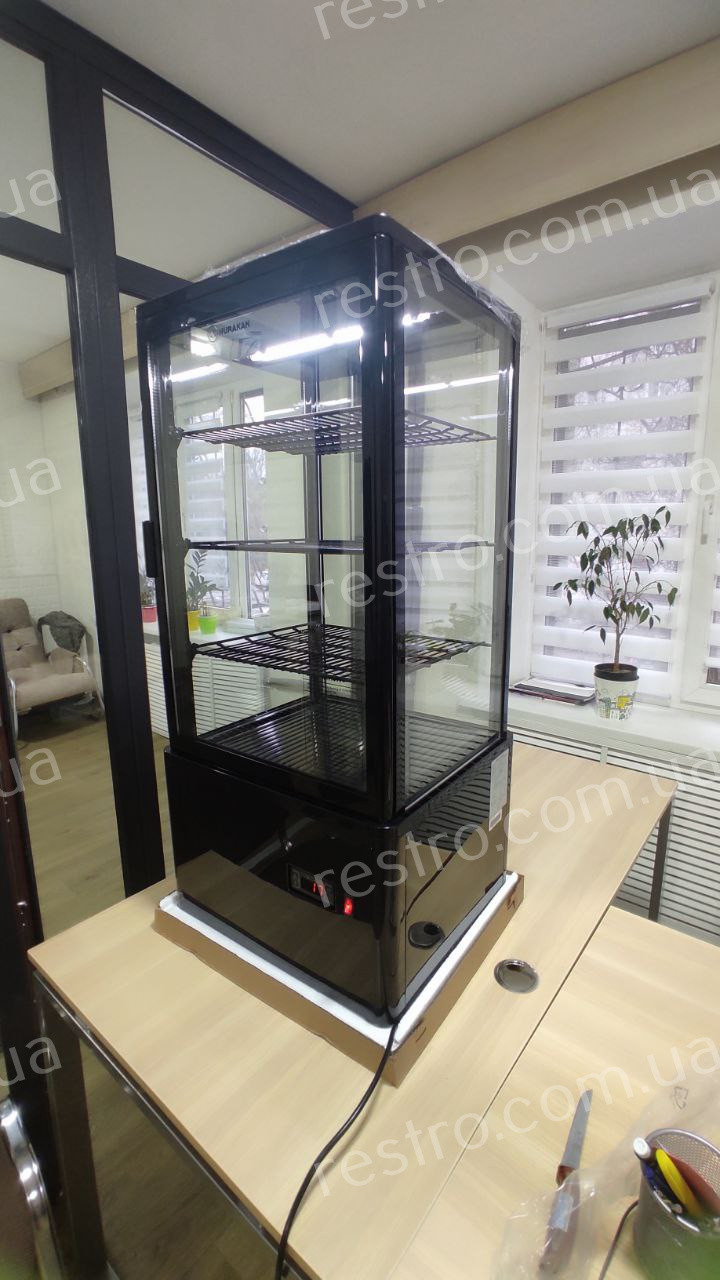 Холодильна вітрина HURAKAN HKN-UPD78B BLACK, фото 1