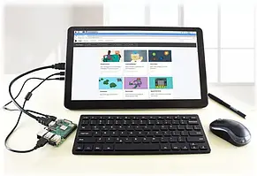 Ємнісний сенсорний IPS LCD екран 15.6 &#039;&#039; (H) 1920x1080px HDMI + USB для Raspberry Pi + чохол - Waveshare 16645