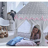 Намет дитячий ігровий Kruzzel сіро - рожева, фото 9