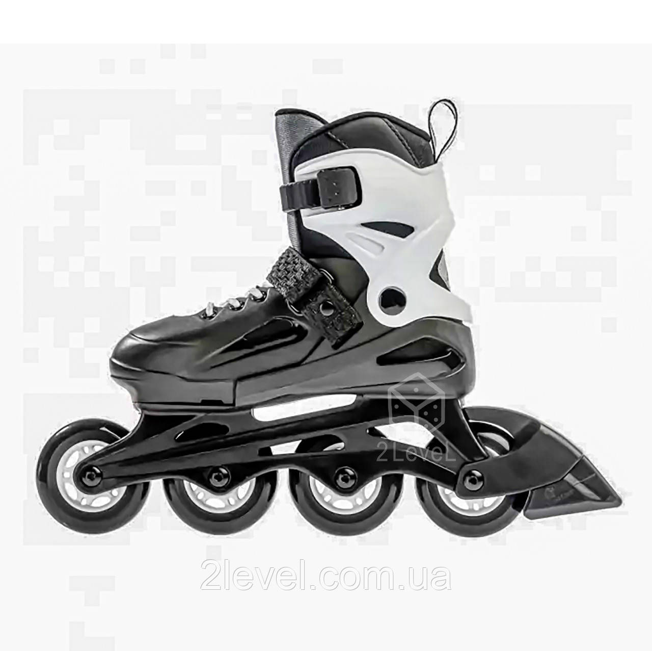 Чорні дитячі розсувні ролики Rollerblade Fury Розмір 29-33 Роликові ковзани для дітей Rollerblade Fury
