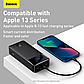 Повербанк Baseus 30000mAh 20W 2хUSB/Type-C PD/QC Bipow Digital Display Black, фото 10