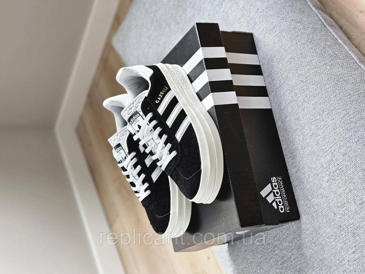 Женские Кроссовки Adidas Gazelle Bold black жіночі кросівки Adidas, фото 1