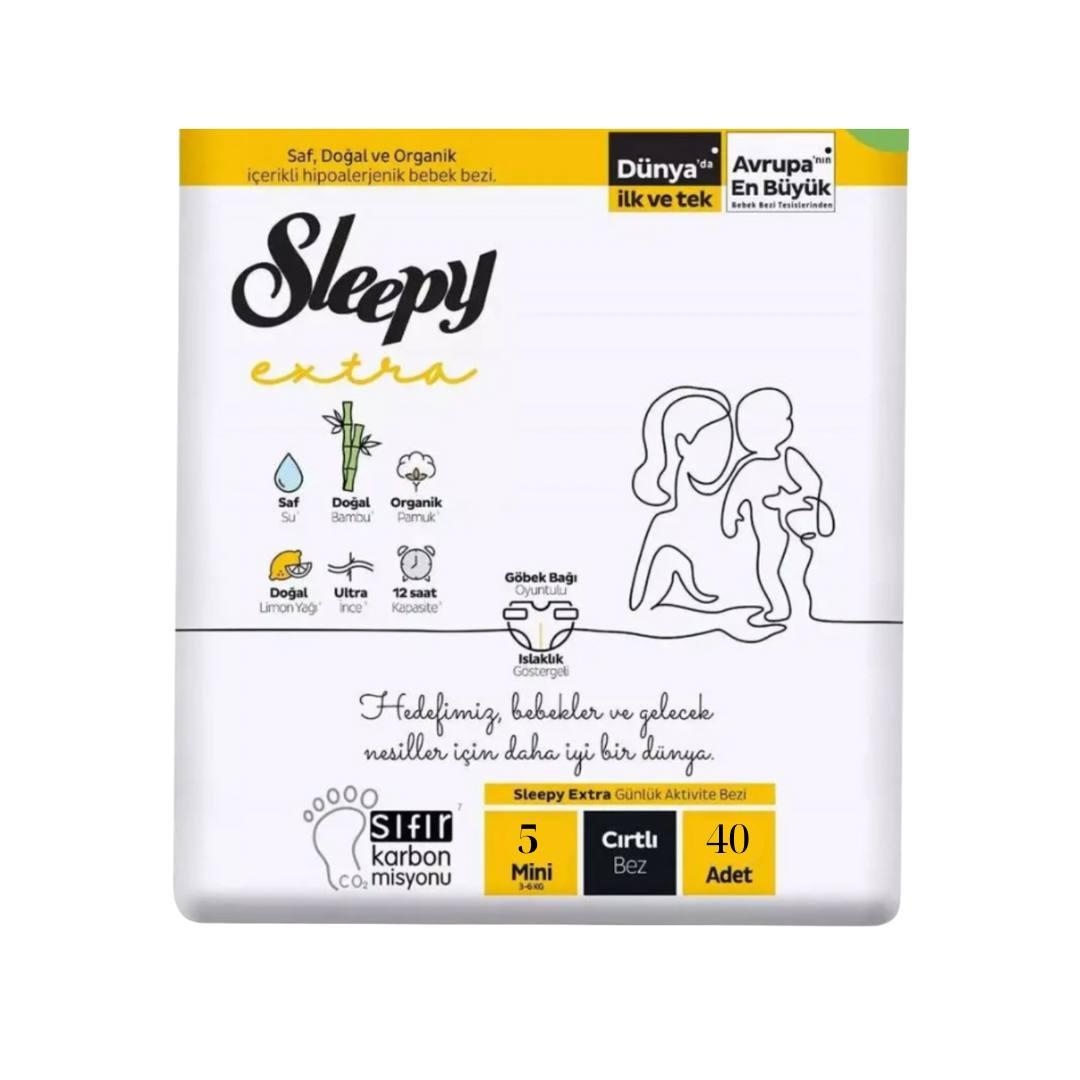 Підгузки дитячі SLEEPY Extra Junior-5 11-18 кг уп. 40 штук