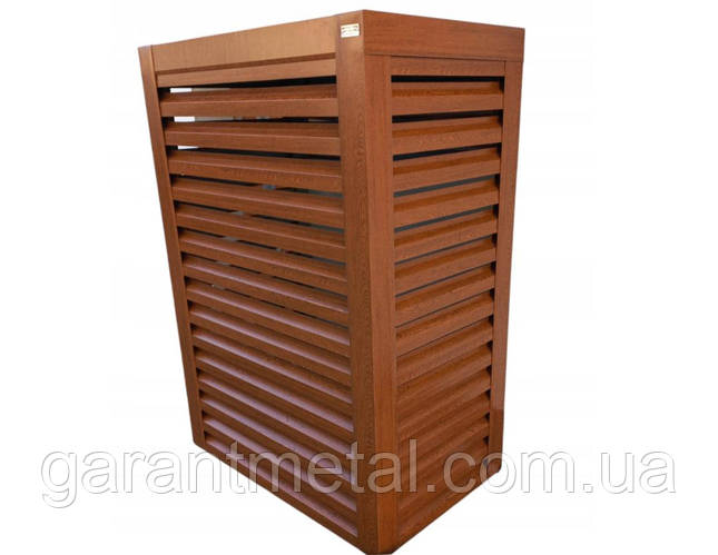 Антивандальная корзина для кондиционера 100х60х190 см темный орех (ID ...